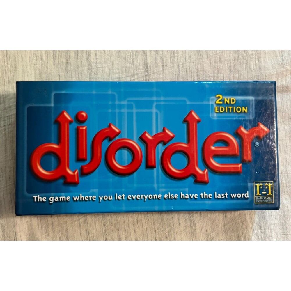 Disorder 2nd Edition Board Game R&R Games Complete Word Strategy Game